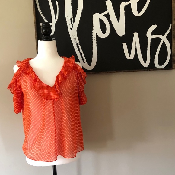 Kimchi Blue Printed Cold Shoulder Blouse - Picture 6 of 10